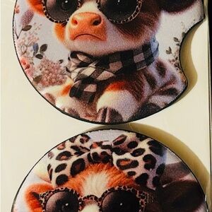 Adorable Animal Print Coasters